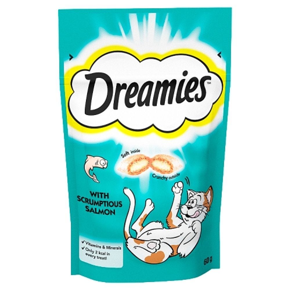Dreamies with Scrumptious Salmon Flavour, 60g