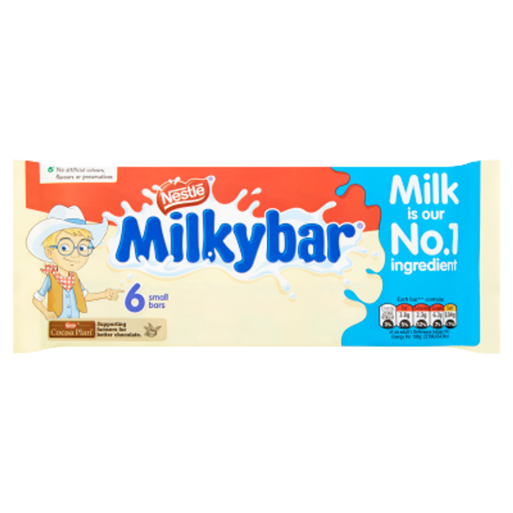 Milkybar White Chocolate Kid Bar Multipack, 12g (6 Pack)