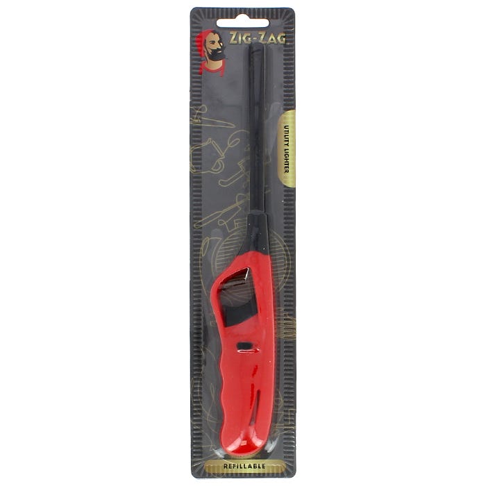 Zig Zag Kitchen Utility Lighter - Red