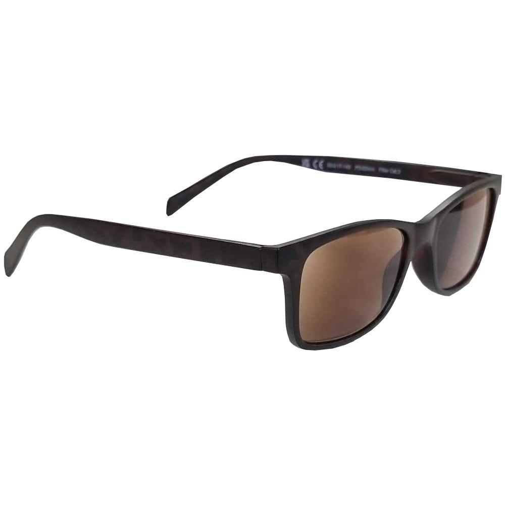 Plastic Reading Sunglasses, +3.50 Lens Strength - Matt Black Frame, Tortoise Shell Legs