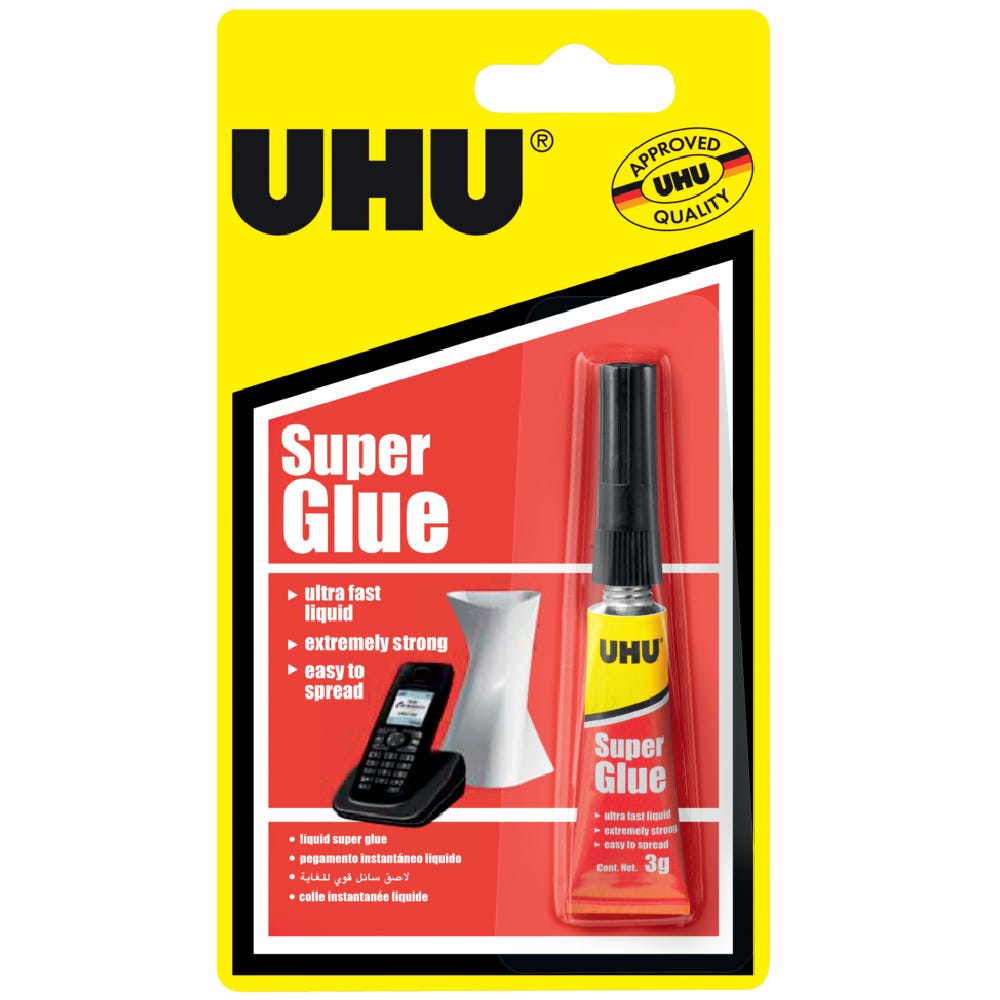 UHU Super Glue Liquid, 3g
