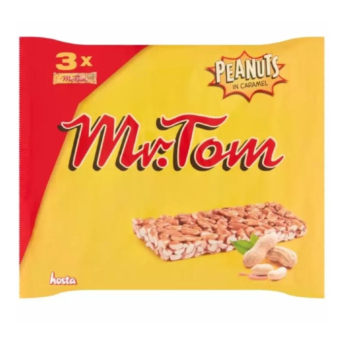 Mr. Tom Peanut Bar, 120g (Pack of 3)