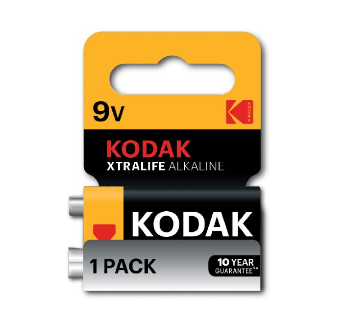 Kodak Xtralife Alkaline 9V (Pack of 1)