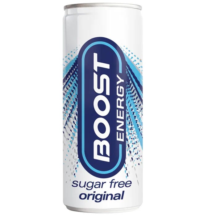 Boost Energy Sugar Free, 250ml