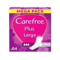 Carefree Plus Large Unscented Pantyliners (Pack of 64)