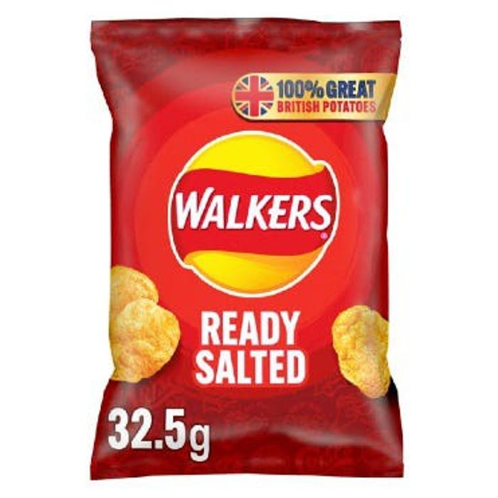 Walkers Ready Salted Crisps 32.5g